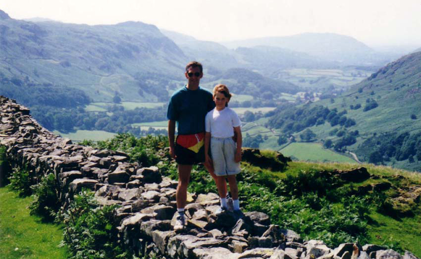Jo & Dad (Hard Knott Pass Cumbria)